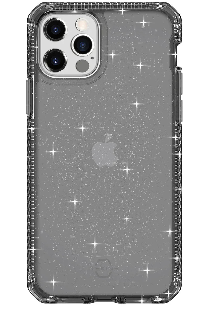 Itskins Hybrid Spark iPhone 12 & 12 Pro Case - Smoke - Tashqila Itskins Hybrid Spark iPhone 12 & 12 Pro Case - Smoke - Tashqila
